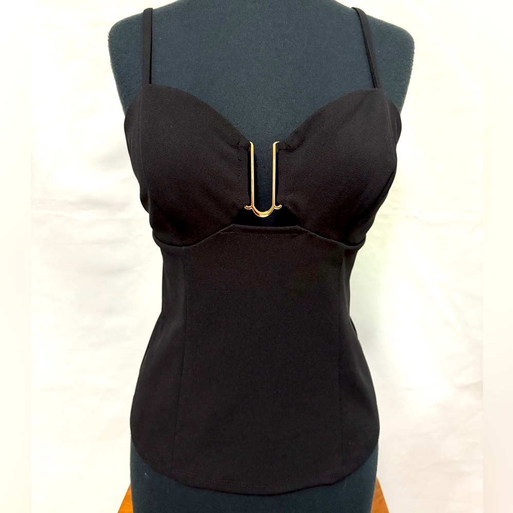 GUESS Gold Tone Stretch Camisole